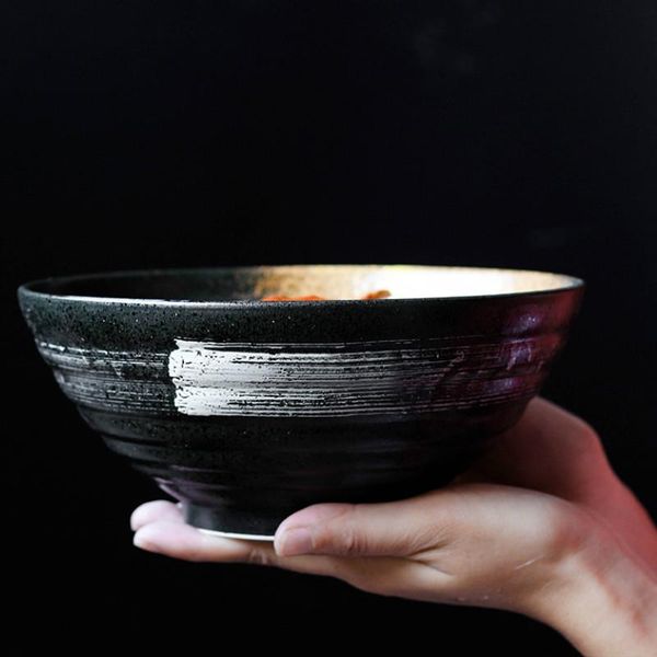 bowls japanese-style 7.5-inch large bowl of miso ramen ceramic soup retro tableware bucket hat trumpet lb70206
bowls japanese-style 7.5-inch large bowl of miso ramen ceramic soup retro tableware bucket hat trumpet lb70206