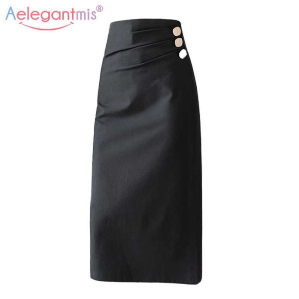 aelegantmis korean office lady bodycon skirt women casual high waist female vintage solid black mid calf chic ol 210607
aelegantmis korean office lady bodycon skirt women casual high waist female vintage solid black mid calf chic ol 210607