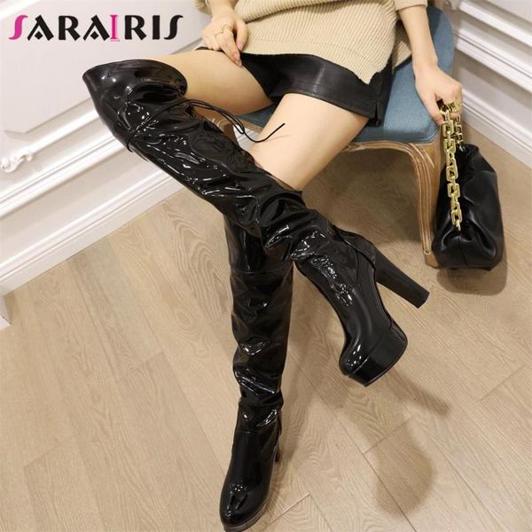 boots sarairis ladies solis high heel over the knee slip on round toe platform women 2021 trendy winter shoes woman, Black
boots sarairis ladies solis high heel over the knee slip on round toe platform women 2021 trendy winter shoes woman, Black