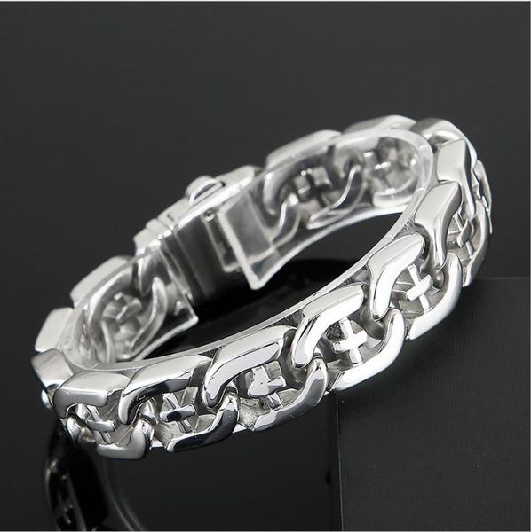 link, chain men number sign pattern metal sports jewelry casual shiny design fashion retro punk biker cross bracelet wristband, Black
link, chain men number sign pattern metal sports jewelry casual shiny design fashion retro punk biker cross bracelet wristband, Black