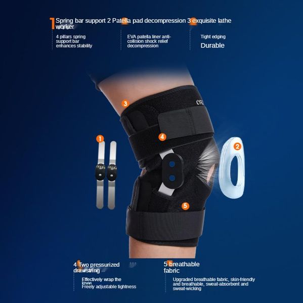 elbow & knee pads running sports kneepad rehabilitation ligament kneepads brace support, Black;gray
elbow & knee pads running sports kneepad rehabilitation ligament kneepads brace support, Black;gray