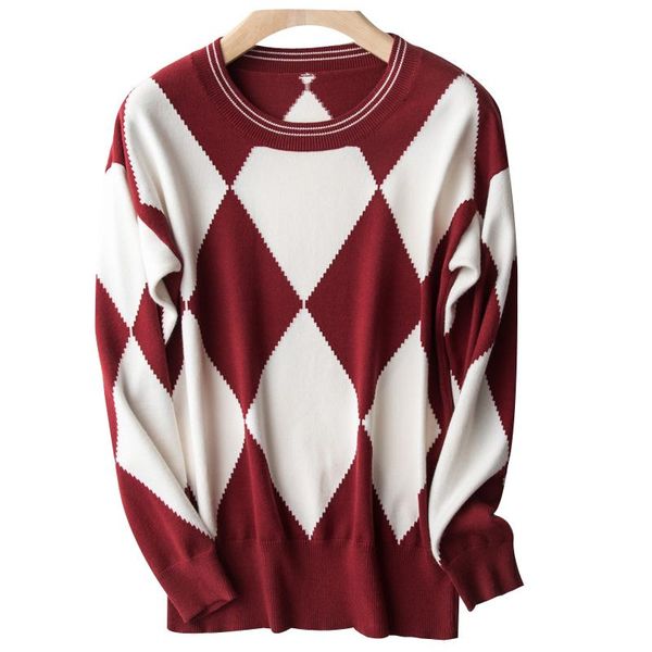 women's sweaters 2021 vintage sweater woman round neck pullovers ladies warm loose long sleeve knitted jumper female, White;black
women's sweaters 2021 vintage sweater woman round neck pullovers ladies warm loose long sleeve knitted jumper female, White;black