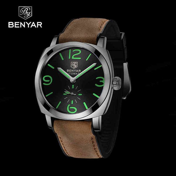 2021 new benyar design brand casual fashion men automatic mechanical watches multifunctional waterproof leather, Slivery;brown
2021 new benyar design brand casual fashion men automatic mechanical watches multifunctional waterproof leather, Slivery;brown