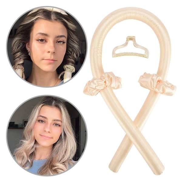 heatless curling rod 1set no heat curls ribbon rollers sleeping soft headband curlers diy hair styling tools
heatless curling rod 1set no heat curls ribbon rollers sleeping soft headband curlers diy hair styling tools