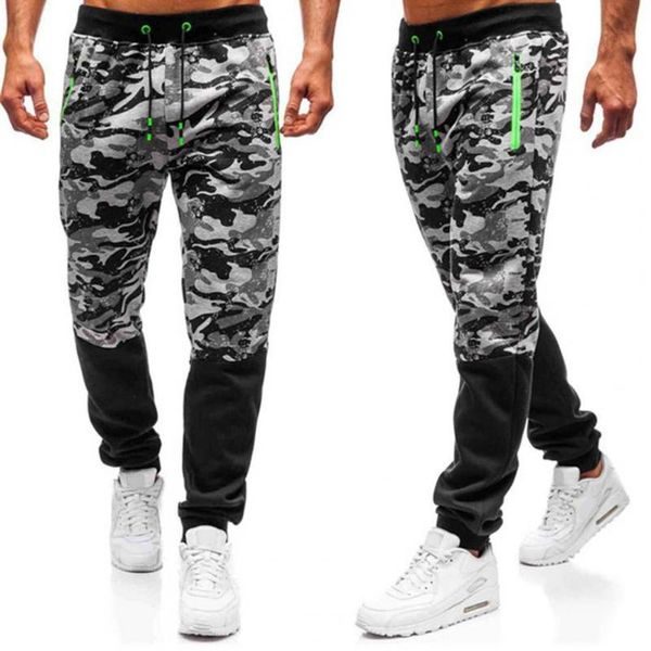 men's pants military men sweatpants causals skinny camouflage elastic waist breathable patchwork autumn long trousers for daily wear, Black
men's pants military men sweatpants causals skinny camouflage elastic waist breathable patchwork autumn long trousers for daily wear, Black