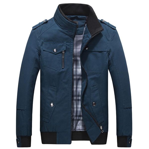 men's jackets casual jacket spring autumn mens loose standing collar army military coats male patchwork solid color zipper outwear top, Black;brown
men's jackets casual jacket spring autumn mens loose standing collar army military coats male patchwork solid color zipper outwear top, Black;brown