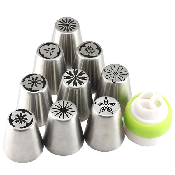 cake tools 9pcs russian tulip nozzles pastry icing piping decorating nozzle tips coupler cupcake desserts confectionery
cake tools 9pcs russian tulip nozzles pastry icing piping decorating nozzle tips coupler cupcake desserts confectionery