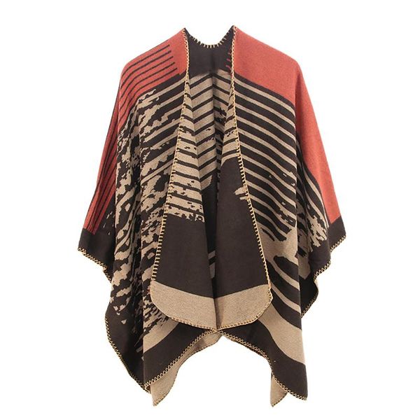 women's jackets winter oversized blanket cape 7 colors retro national style women woman's female warm wraps shawl cardigans, Black;brown
women's jackets winter oversized blanket cape 7 colors retro national style women woman's female warm wraps shawl cardigans, Black;brown