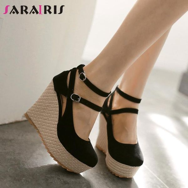 sarairis new fashion female concise elegant sandals 2021 spring summer sandals women platform wedges high heels shoes woman, Black
sarairis new fashion female concise elegant sandals 2021 spring summer sandals women platform wedges high heels shoes woman, Black