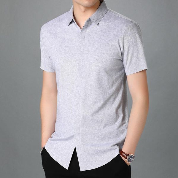men's casual shirts 2021 summer short-sleeved shirt solid color business half-sleeved thin 8782-1276, White;black
men's casual shirts 2021 summer short-sleeved shirt solid color business half-sleeved thin 8782-1276, White;black
