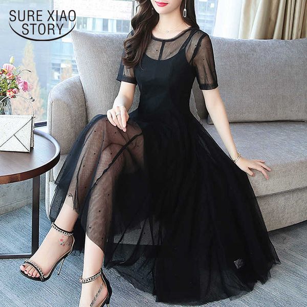 summer fashion medium and long high waist women and dress mesh polka dot dress sweet kneel-length dress 3525 50 210528, Black;gray
summer fashion medium and long high waist women and dress mesh polka dot dress sweet kneel-length dress 3525 50 210528, Black;gray