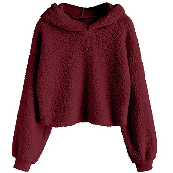 women's hoodies & sweatshirts lady solid pullover casual thick warm loose short sleeve coat velvet cashmere women hoody sweatshirt aut, Black
women's hoodies & sweatshirts lady solid pullover casual thick warm loose short sleeve coat velvet cashmere women hoody sweatshirt aut, Black