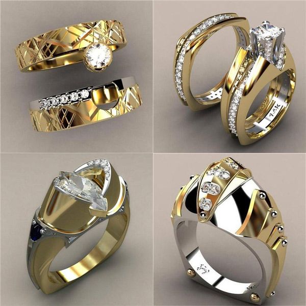 wedding rings silver color luxury female zircon stone ring set unique style crystal bridal promise engagement for women, Slivery;golden
wedding rings silver color luxury female zircon stone ring set unique style crystal bridal promise engagement for women, Slivery;golden