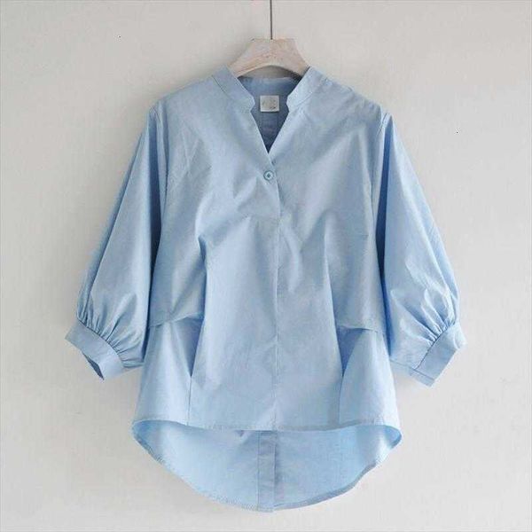 summer korea fashion white women shirt v neck plus size lantern sleeve loose blouses back split button shirts ladies
summer korea fashion white women shirt v neck plus size lantern sleeve loose blouses back split button shirts ladies