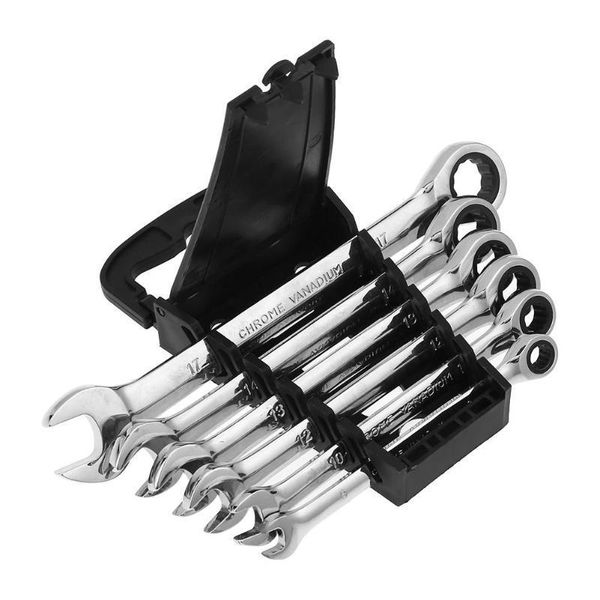 hand tools 6pcs 8-17mm ratchet handle wrench quick double keys set 72 teeth spanner combination open end wrenches auto repair
hand tools 6pcs 8-17mm ratchet handle wrench quick double keys set 72 teeth spanner combination open end wrenches auto repair