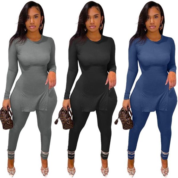 women's two piece pants fashion casual suit with round neck and irregular two-piece set of long-sleeved trousers autumn products, White
women's two piece pants fashion casual suit with round neck and irregular two-piece set of long-sleeved trousers autumn products, White