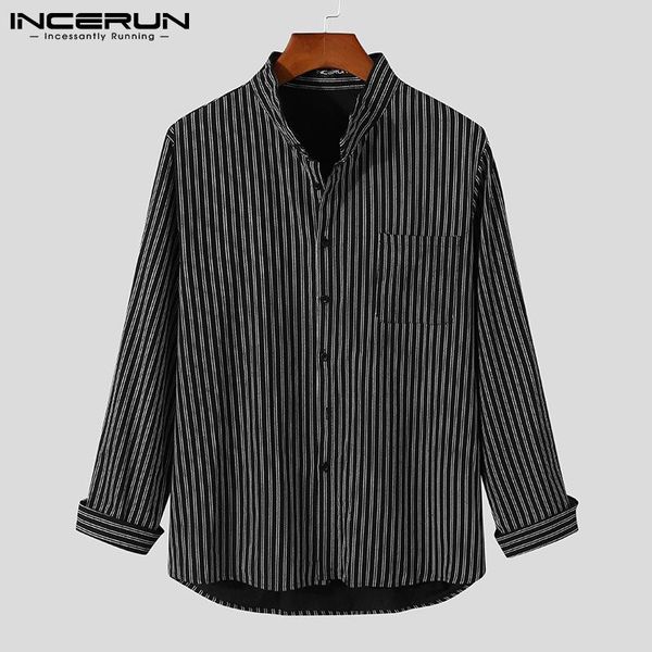 men's casual shirts striped men shirt brand lapel cotton harajuku long sleeve streetwear clothing 2021 button leisure camisas 5xl incer, White;black
men's casual shirts striped men shirt brand lapel cotton harajuku long sleeve streetwear clothing 2021 button leisure camisas 5xl incer, White;black