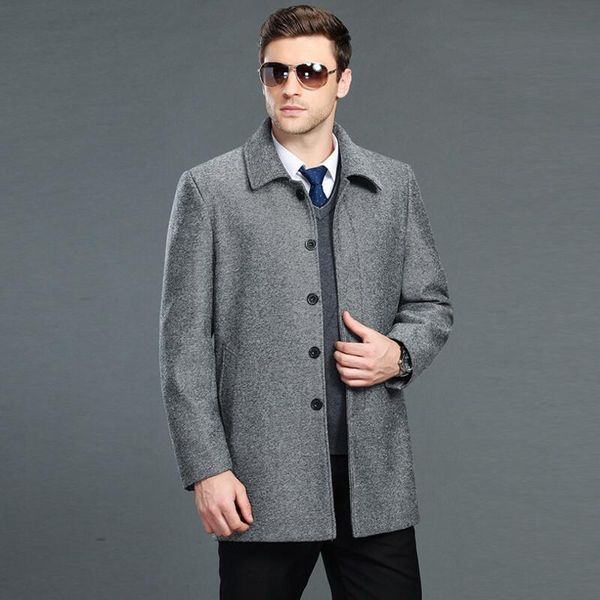 men's wool & blends mens winter coat fashionable and high-grade black jacket men leisure overcoat
men's wool & blends mens winter coat fashionable and high-grade black jacket men leisure overcoat