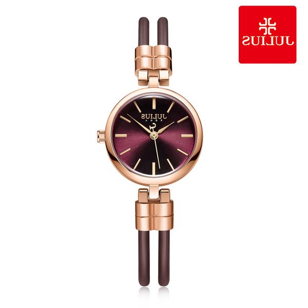 new lady women's watch japan mov't retro hours fine fashion clock dress rubber chain bracelet girl's birthday gift julius box, Slivery;brown
new lady women's watch japan mov't retro hours fine fashion clock dress rubber chain bracelet girl's birthday gift julius box, Slivery;brown