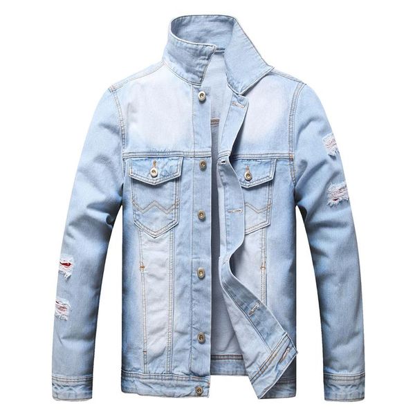 men's jackets loose collar pocket denim jacket ropa hombre jaqueta masculina chaquetas varsity men, Black;brown
men's jackets loose collar pocket denim jacket ropa hombre jaqueta masculina chaquetas varsity men, Black;brown