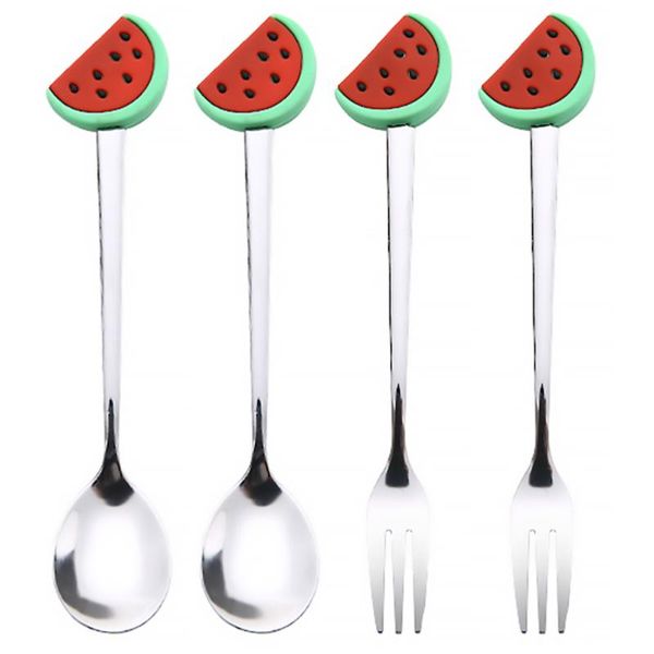 forks 4pcs chic fruit shaped fork spoon stainless steel tableware eating accessories
forks 4pcs chic fruit shaped fork spoon stainless steel tableware eating accessories