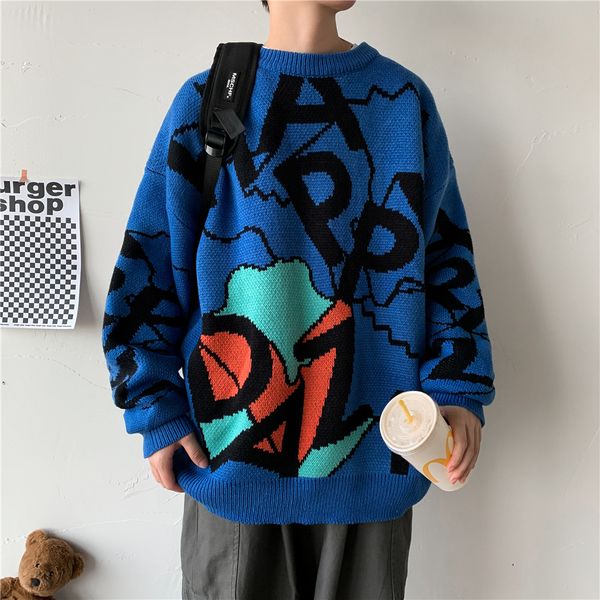 2021 o neck printed knitted men sweaters autumn new men's pullovers cartoon man streetwear fashion casual knitwear 2gul, Black
2021 o neck printed knitted men sweaters autumn new men's pullovers cartoon man streetwear fashion casual knitwear 2gul, Black