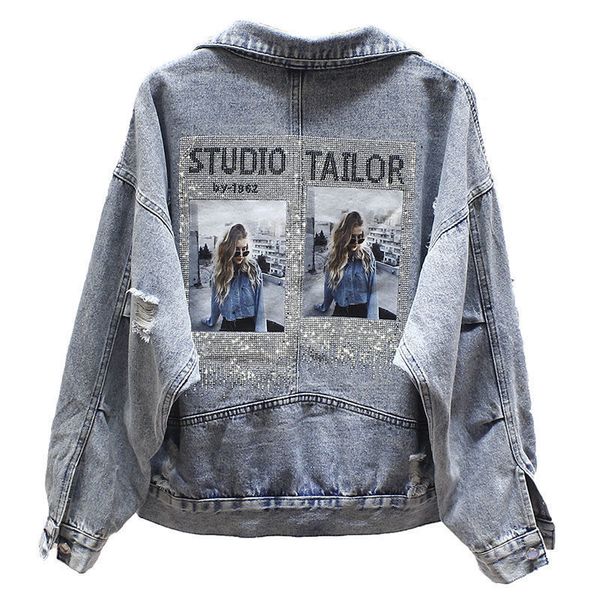 short jas women 2021 and years new korean version behaviors to do old letter diamond print denim coat tij, Black;brown
short jas women 2021 and years new korean version behaviors to do old letter diamond print denim coat tij, Black;brown