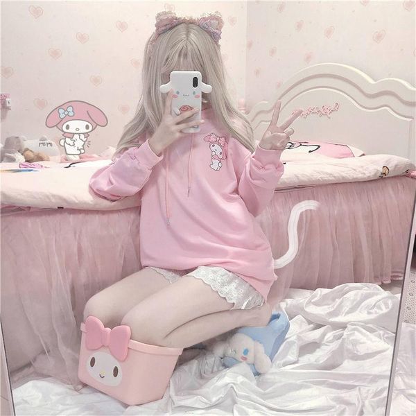 women's hoodies & sweatshirts 2021 cute girl sweet sweatshirt female japanese loose hoodie student long sleeve pink anime, Black
women's hoodies & sweatshirts 2021 cute girl sweet sweatshirt female japanese loose hoodie student long sleeve pink anime, Black
