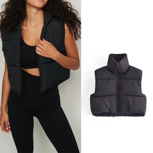 women's vests lpnvvs autumn winter vest zar sleeveless thick short cotton casual stand-up collar zipper warm pl1156, Black;white
women's vests lpnvvs autumn winter vest zar sleeveless thick short cotton casual stand-up collar zipper warm pl1156, Black;white
