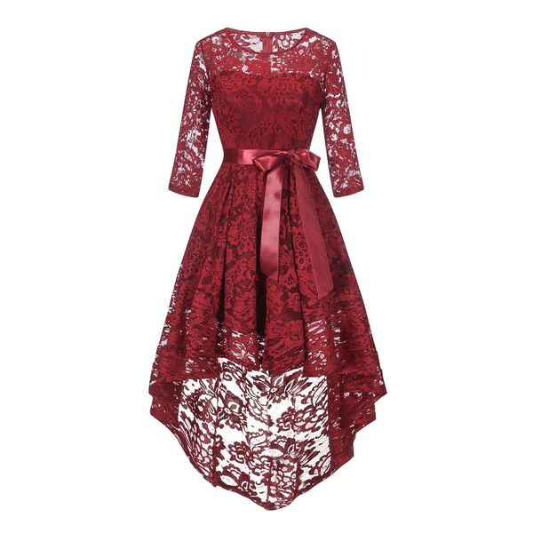 new o-neck lace splicing draped vintage knee length dinner bridesmaids dresses zipper party short formal dress ribbon, White;pink
new o-neck lace splicing draped vintage knee length dinner bridesmaids dresses zipper party short formal dress ribbon, White;pink