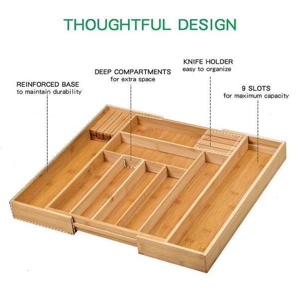 kitchen storage & organization bamboo cutlery drawer expandable retractable organizer tableware tray compartmentalized drawerorganizer
kitchen storage & organization bamboo cutlery drawer expandable retractable organizer tableware tray compartmentalized drawerorganizer