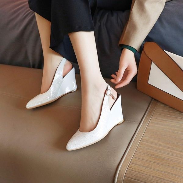 dress shoes women's pumps sweet elegant pointed toe wedges patent leather buckle slingback shallow mouth dating office womens, Black
dress shoes women's pumps sweet elegant pointed toe wedges patent leather buckle slingback shallow mouth dating office womens, Black