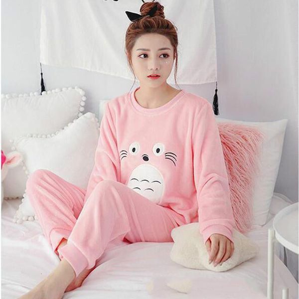 new pajama women soft thicken flannel female warm winter pajama set long sleeve trousers homewear two piece, Black;red
new pajama women soft thicken flannel female warm winter pajama set long sleeve trousers homewear two piece, Black;red
