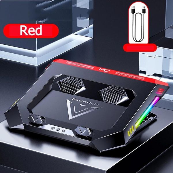 lapcooling pads nuoxi2021 gaming cooler rgb notebook pad powerful air flow portable adjustable stand for 12-17 inch
lapcooling pads nuoxi2021 gaming cooler rgb notebook pad powerful air flow portable adjustable stand for 12-17 inch
