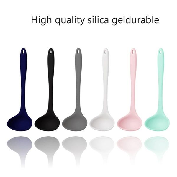 silicone soup spoon hosehold long handle porridge spoon rice ladle tableware meal dinner scoops kitchen tools fall resistant
silicone soup spoon hosehold long handle porridge spoon rice ladle tableware meal dinner scoops kitchen tools fall resistant