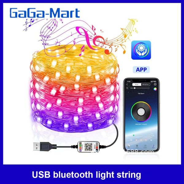 smart home control 20m usb bluetooth light string mobile phone app copper wire christmas decoration
smart home control 20m usb bluetooth light string mobile phone app copper wire christmas decoration
