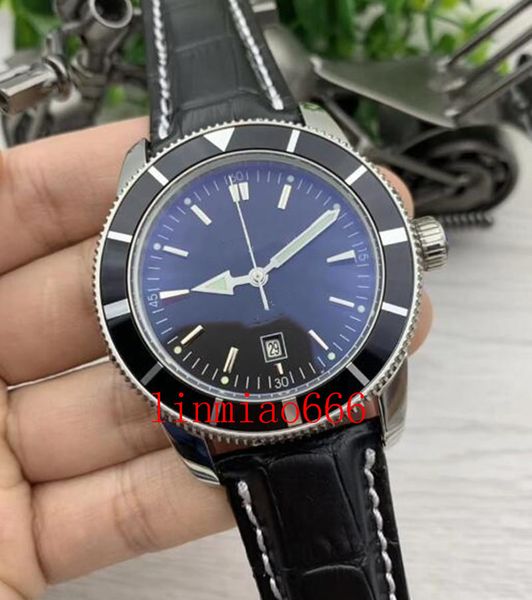 classic high-quality luxury men's 47mm watch, black dial, automatic mechanical, leather strap, Slivery;brown
classic high-quality luxury men's 47mm watch, black dial, automatic mechanical, leather strap, Slivery;brown