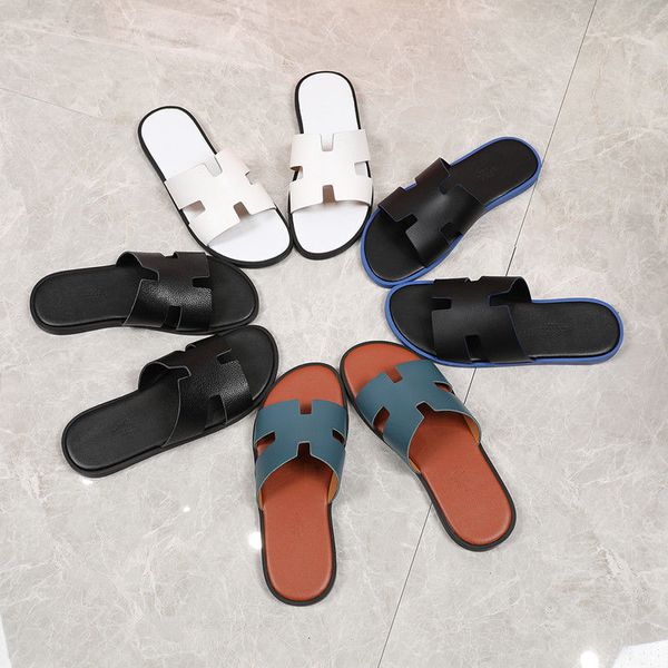 slipper european station sandals breathable beach fashion h brand leather men's slippers summer large size antiskid leather flip flopzl, Black
slipper european station sandals breathable beach fashion h brand leather men's slippers summer large size antiskid leather flip flopzl, Black