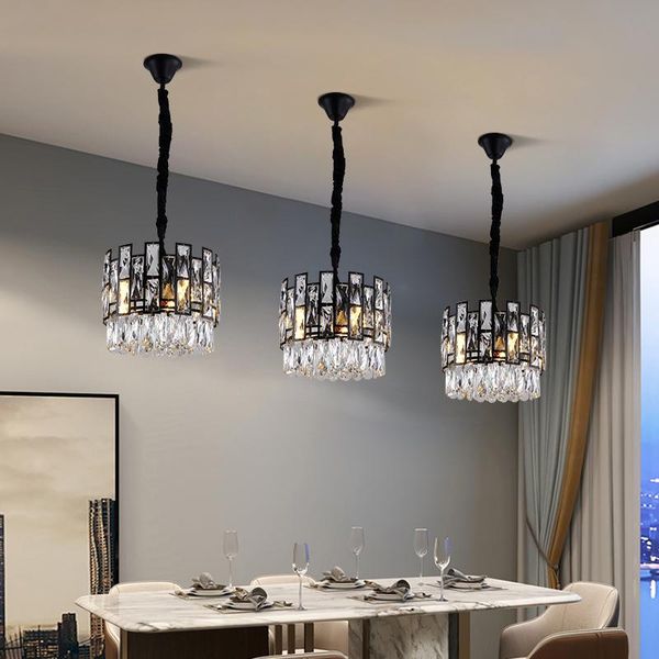 chandeliers modern black crystal hanging lamp luxury home lighting fixtures led chain light for kitchen island dining room bar
chandeliers modern black crystal hanging lamp luxury home lighting fixtures led chain light for kitchen island dining room bar