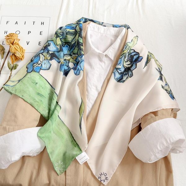 scarves 100% real scarf for women floral print silk satin hijab scarfs square neckerchief bandana ladies, Blue;gray
scarves 100% real scarf for women floral print silk satin hijab scarfs square neckerchief bandana ladies, Blue;gray