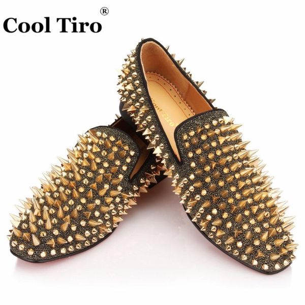 dress shoes cool tiro gold spikes loafers men flats rhinestones glitter slippers wedding men's casual genuine leather luxurious, Black
dress shoes cool tiro gold spikes loafers men flats rhinestones glitter slippers wedding men's casual genuine leather luxurious, Black