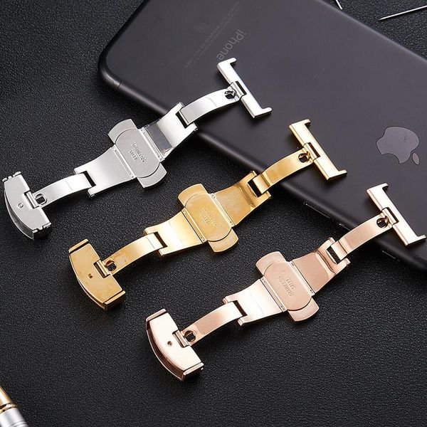 watch bands silver gold rosegold color stainless steel butterfly buckle 12mm 14mm 16mm 18mm 20mm 22mm clasp for leather band, Black;brown
watch bands silver gold rosegold color stainless steel butterfly buckle 12mm 14mm 16mm 18mm 20mm 22mm clasp for leather band, Black;brown
