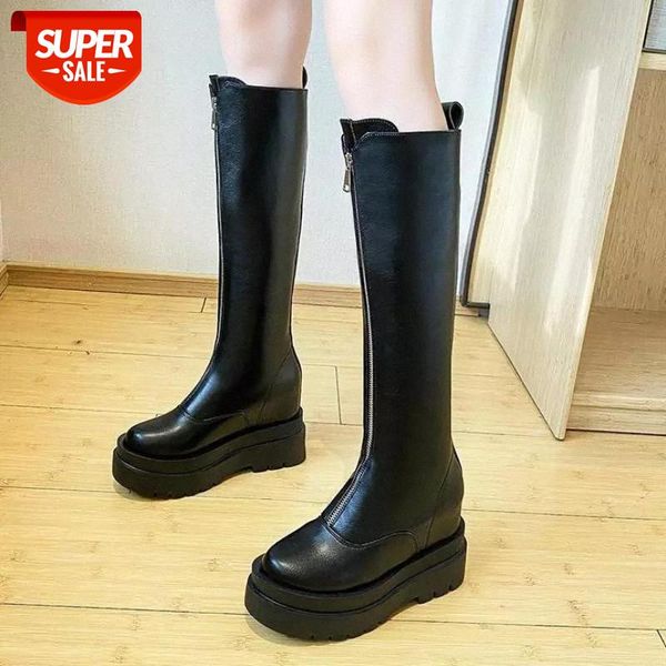 2020 new fashion women internal increase pu leather boots autumn winter knee high boots ladies thick sole platform botas mujer #ph0r, Black
2020 new fashion women internal increase pu leather boots autumn winter knee high boots ladies thick sole platform botas mujer #ph0r, Black