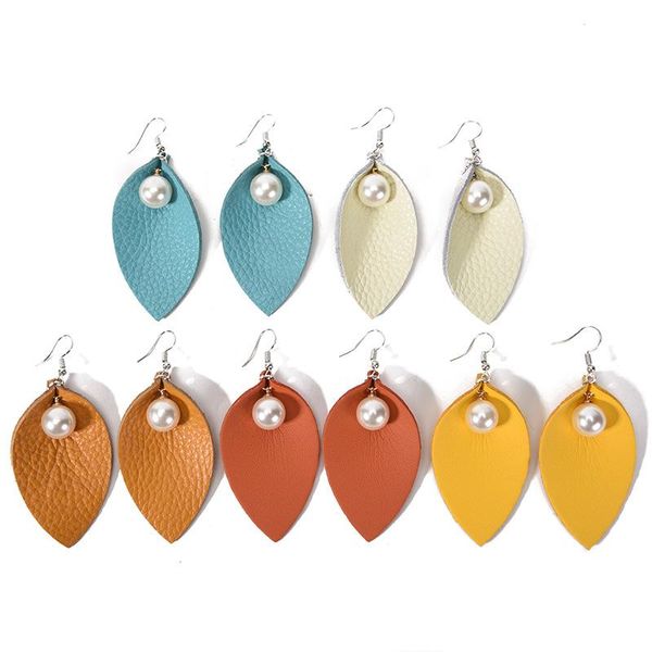 stud vintage leather earrings for women pearl ear punk style retro drop shape leaf creative party jewelry gift female, Golden;silver
stud vintage leather earrings for women pearl ear punk style retro drop shape leaf creative party jewelry gift female, Golden;silver