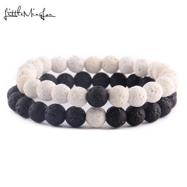 charm bracelets 2pcs/set natural stone dyeing lava beads couple lovers friend bracelet women yoga yin yang beaded bangles for men, Golden;silver
charm bracelets 2pcs/set natural stone dyeing lava beads couple lovers friend bracelet women yoga yin yang beaded bangles for men, Golden;silver