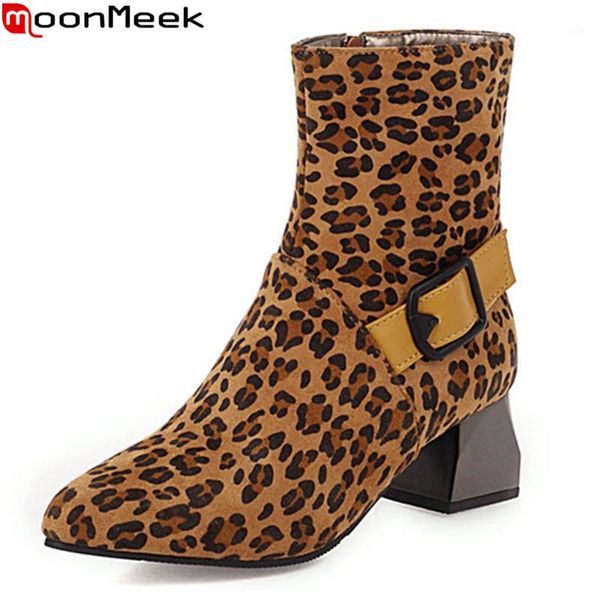 boots moonmeek 2021 large size 34-43 women shoes fashion leopard winter ladies thick heels pointed toe ankle1, Black
boots moonmeek 2021 large size 34-43 women shoes fashion leopard winter ladies thick heels pointed toe ankle1, Black