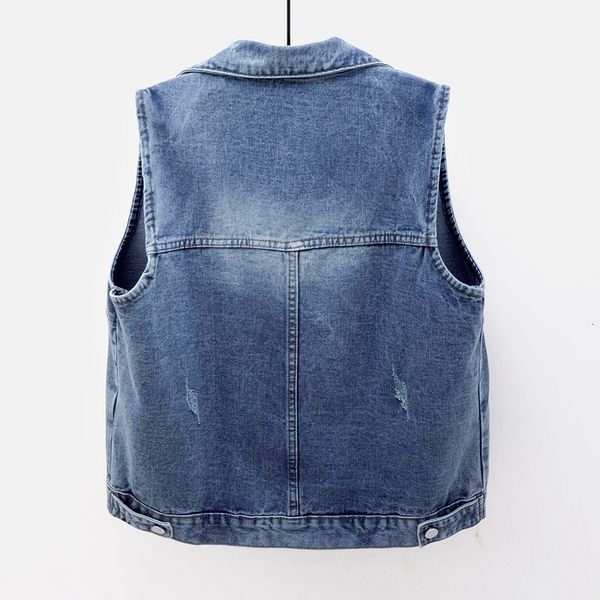 2021 spring autumn korean big pocket slim short denim vest women waistcoat blue frayed jeans vests sleeveless jacket coat female zkwx, Black;white
2021 spring autumn korean big pocket slim short denim vest women waistcoat blue frayed jeans vests sleeveless jacket coat female zkwx, Black;white