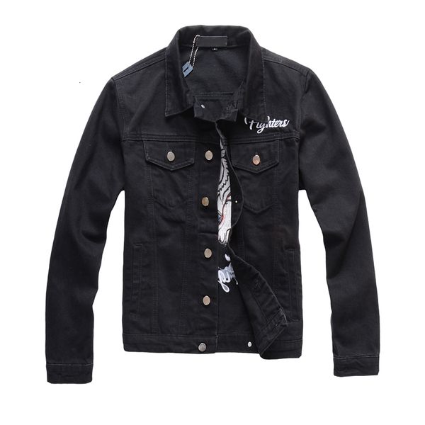 2021 style men's male autumn winter european american street fashion brand black denim tiger pattern embroidery slim jacket nriz, Black;brown
2021 style men's male autumn winter european american street fashion brand black denim tiger pattern embroidery slim jacket nriz, Black;brown