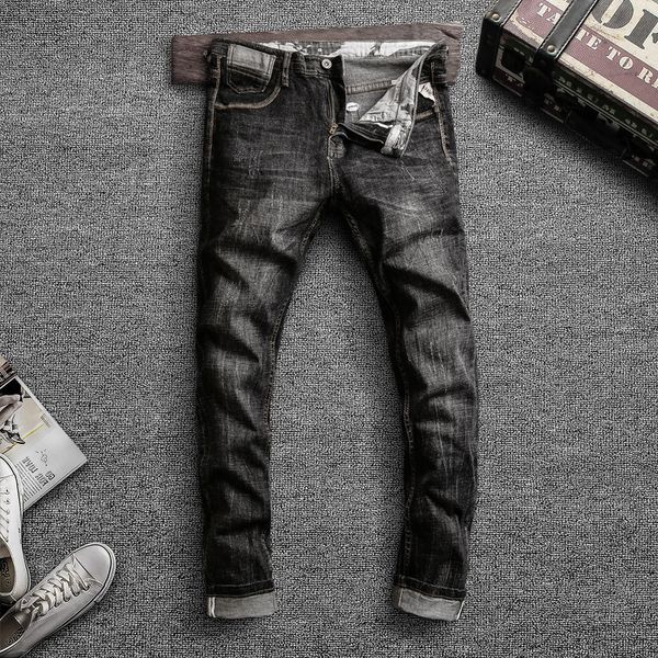 2021 new newly designer fashion men jeans retro black gray elastic slim fit ripped denim pants italian vintage long trouse mpll, Blue
2021 new newly designer fashion men jeans retro black gray elastic slim fit ripped denim pants italian vintage long trouse mpll, Blue