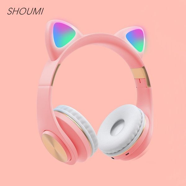 bluetooth 5.0 cat ear led headphones with led flashing glowing light headset gaming earphones for pc computer and mobile phone
bluetooth 5.0 cat ear led headphones with led flashing glowing light headset gaming earphones for pc computer and mobile phone